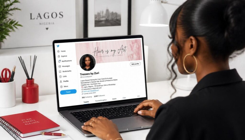 Curated Nigerian social media profile preview