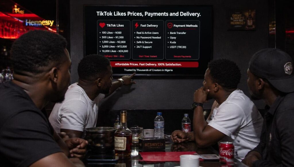 Nigerian youth comparing TikTok likes prices