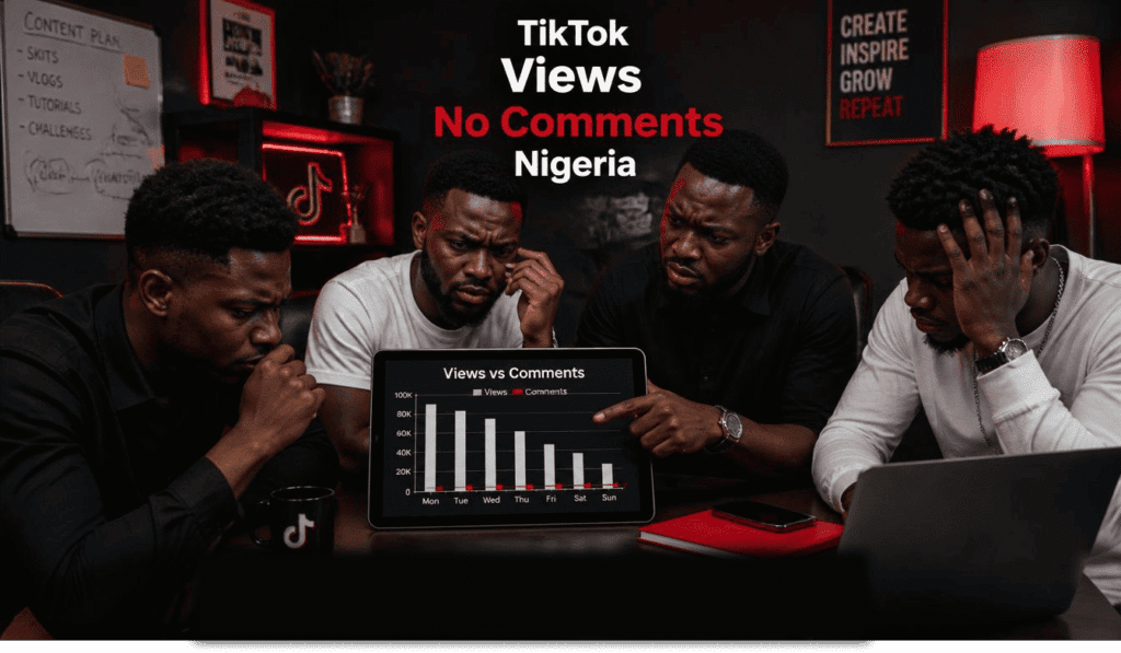 TikTok videos with views but no comments Nigeria