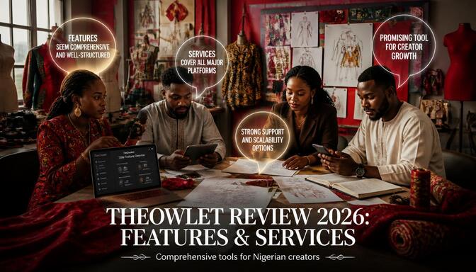 TheOwlet Review 2026 features explained with Nigerian creators at fashion house