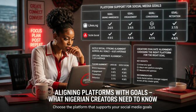 Nigerian creators comparing platform support for goals
