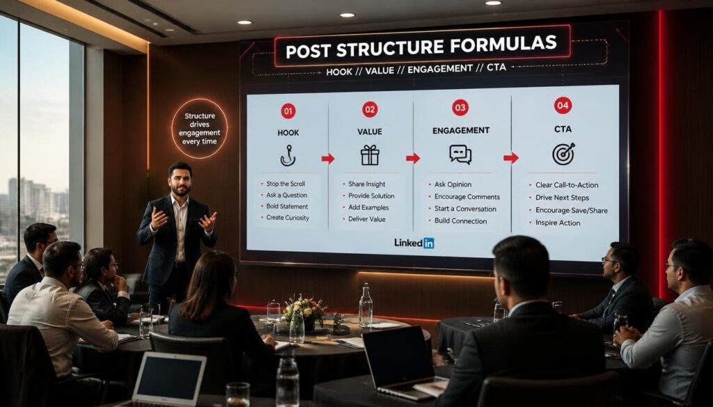 Helpful post design breakdown showing how downloadable templates and structured frameworks generate high organic saved post rates